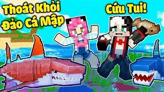 REDHOOD THỬ THÁCH 24GIỜ THOÁT KHỎI ĐẢO CÁ MẬP TRONG MINECRAFT*MỀU TRỞ THÀNH NỮ HOÀNG CÁ MẬP BẠO CHÚA