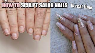 HOW TO SCULPT NAILS - Salon length