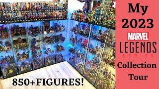 My 2023 Marvel Legends Collection Tour! (850+ Figures!)