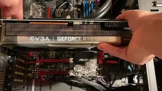 Installing the Video Card EVGA GeForce RTX 3080 12GB FTW3