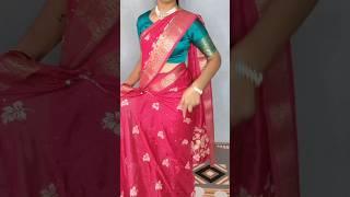 Cotton saree draping tutorial ️ easy tips for beginners step by step with perfect pleats