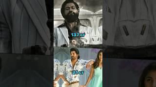 KGF 2 vs ALA VAIKUNTAPURAM  3 DAYS TOTAL COLLECTION  shorts 
