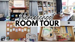  HOMESCHOOL ROOM TOUR 2022  || Organization ️ + Playroom  + Homeschool Room Tour  for 3 Kids