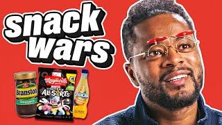 Patrice Evra Tries British & French Snacks | Snack Wars