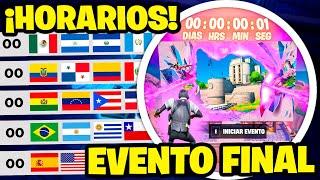 ¿CUANDO y A QUE HORA es EL EVENTO FINAL de FORTNITE? ⏰ HORARIOS EVENTO CAPÍTULO 2 REMIX FORTNITE