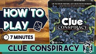 How to Play Clue Conspiracy (Cluedo Conspiracy Rules)