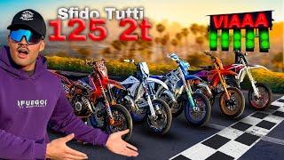 I CHALLENGE ALL 125 2T KTM VS TM FANTIC YAMAHA WHO WILL BE THE WINNER? 