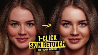 AI Skin Retouching With 1-Click in Photoshop! No Frequency Separation