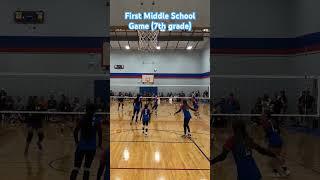 First Middle School Game #volleyballlife #volleyballlove #volleyball #middleschool
