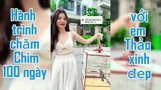 Hành trình mới tập chăm chim của em Thảo Xinh xắn chớ các anh chỉ giáo