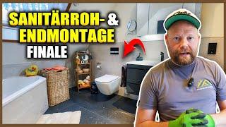 Komplette SANITÄR-INSTALLATION & ENDMONTAGE im Badezimmer! | Home Build Solution