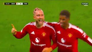 Christian Eriksen Goal - Manchester United vs Twente Fc (1-1), Goals Results and Extended Highlights