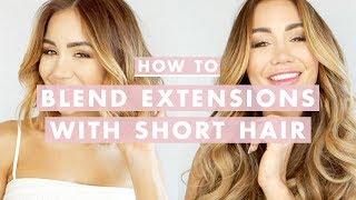 How To Clip In and Blend Hair Extensions With Short Hair | Luxy Hair