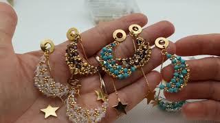 Diy video tutorial #orecchini #earrings #moon #pendant  ,,IMMORTALIS,,  in col #pandahallselected