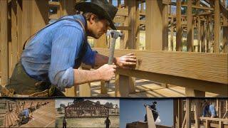 Arthur Morgan Builds a House  → Red Dead Redemption 2 PC mods
