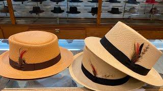 The Porkpie Panama ! - At the hat shop - Kevin HATS & GUITARS
