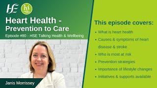 Heart Health: Prevention to Care - Episode 80, HSE Talking Health and Wellbeing Podcast