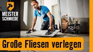 Große Fliesen verlegen | HORNBACH Meisterschmiede