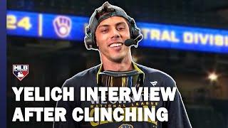 Christian Yelich joined MLB Tonight mid-celebration!