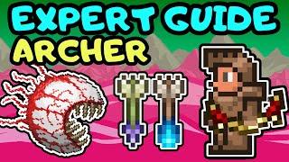 Beginner Archer and Bow Progression Guide! Terraria Expert Mode Guided Tutorial 1.4 2024