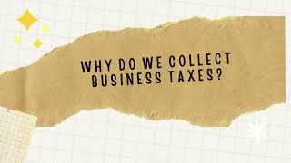 Business Tax Receipt Video