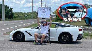 Taking Random People On Rides In My 1,100 Horsepower ProCharged Corvette!!!