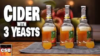 We Test 3 CIDER Yeasts - SAME Cider, Any Differences?