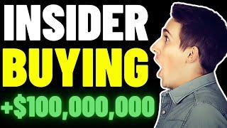 MASSIVE Insider Buying For These 3 Stocks At 52 Week Lows!