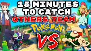 15 Minutes To Catch Each Others pokemon... Then We FIGHT!