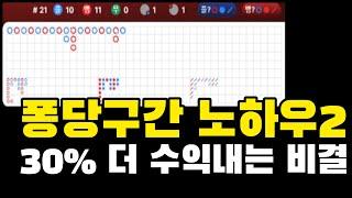 바카라 퐁당구간, 이렇게 하면 30% 더 수익챙겨갑니다