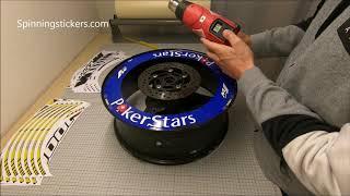 How to mount Premium Rim Stickers from SpinningStickers