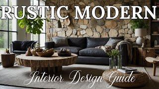 Rustic Modern Interior Design Guide: Stylish Furniture, Decorative Elements, & Creative Inspiration