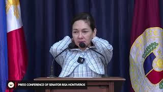 Press Conference of Senator Risa Hontiveros (October 10, 2024)