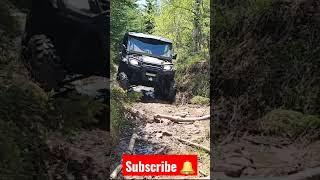 UTV Takes a few Hits on Rocky Trail #utv #atv #offroading