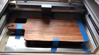 Fitting the Large Acacia Board from Making Blank into the Glowforge