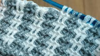 Amazing    very easy tunisian crochet baby blanket model online tutorial video #crochet#knitting