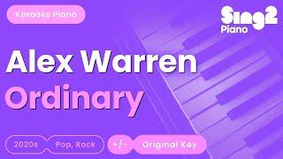 Alex Warren - Ordinary (Piano Karaoke)