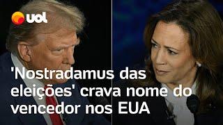 Kamala ou Trump? 'Nostradamus das eleições' crava nome do vencedor nos EUA