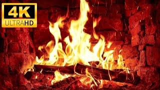  Cozy Fireplace 4K Ultra HD. Fireplace with Crackling Fire Sounds. Christmas Fireplace 2024