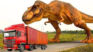 New Hollywood Movie (2025) Dinosaur Attack | T-rex Vs Anaconda | Jurassic Park| Dinosaur