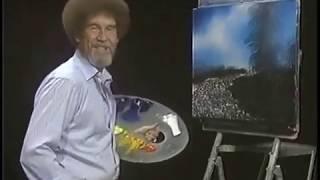 Bob Ross beats the devil out of it