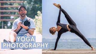 Yoga Photography Tips from a Yoga Teacher Photographer - Behind The Scenes Canon R5 70-200 f2.8