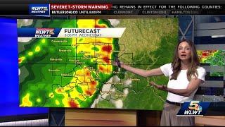 Strong storms push through Cincinnati Wednesday night