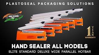 Plastoseal Hand sealing machine different model details