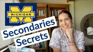 Michigan Medical School 2021 Cycle (SECONDARIES SECRETS!!)