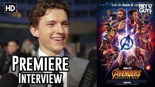 Tom Holland on Spider-Man's Instant Kill function & Tony Stark - Avengers Infinity War Premiere