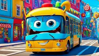 The Wheels on the Bus Rhyme Song | Popular Nursery Rhyme & Lyrics for Kids | Educational Kids Songs