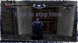 Batman & Robin PS1 - How to stop time