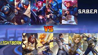 MOBILE LEGENDS S.A.B.E.R VS LIGHTBORN | MOBILE LEGENDS SABER VS LIGHTBORN 1VS1 FIGHT