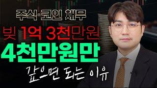 개인회생 주식코인채무 실제 탕감률 알려드립니다.